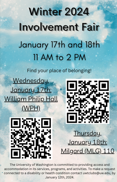 Winter 2024 Involvement Fair A-Frame Design